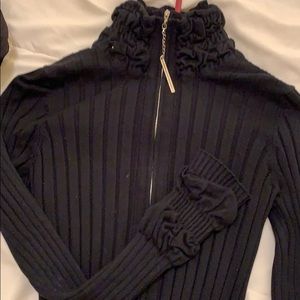 Bellini black zip up sweater